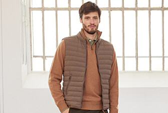 Chaqueta de plumas sin mangas para hombre Marrón Claro - NIELS II