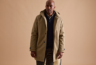 Gabardina de hombre acolchada Beige oscuro - AURESTILDE