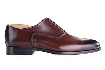 Zapatos Oxford hombre Chocolate Patinado con suela de piel - WAYFORD