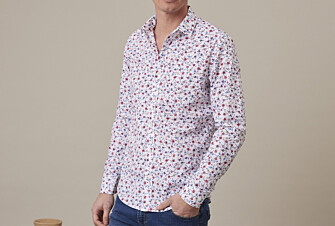 Camisa Azul rojo & Beige con motivo - RODÉRIC