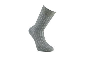Calcetines de algodón y lino con ribete para hombre Verde Salvia