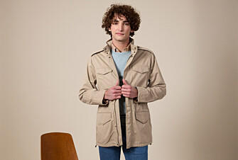 Chaqueta de Combate Beige - Corte Ajustado - RUFINIEN