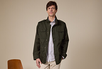 Chaqueta de Combate Verde Oscuro - Corte Ajustado - RUFINIEN