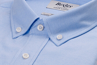 Camisa Oxford para hombre - Celeste, Cuello americano - BRADFORD III