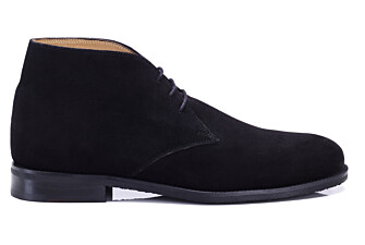 Low boot hombre en ante negro hidrófugo - DOVAM GOMME