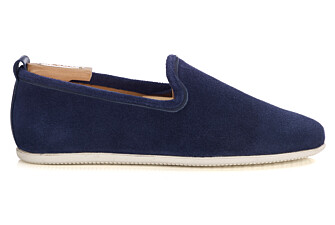 Slipper de ante azul marino - BAMBRA