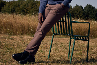 Pantalón chino hombre a espiga marrón - KENYON