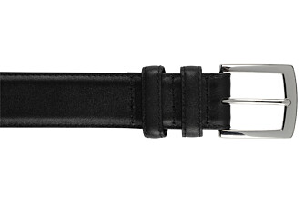 Cinturón de lujo para hombre Negro - WESTGATE SILVER