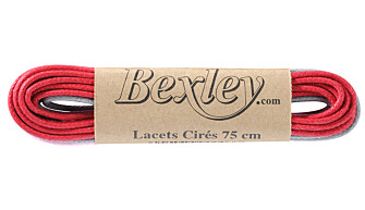 3 pares de cordones para zapatos de vestir - Rojo, gris y rosa