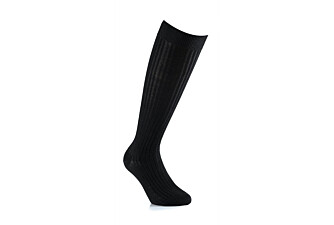 Calcetines altos Hilo de Escocia para hombre Negro