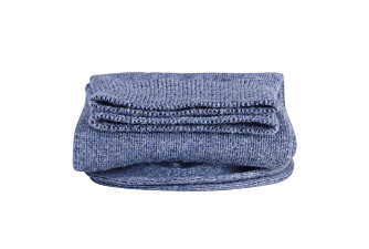 Calcetines de algodón gruesos para hombre Azul oscuro moteado - CHAUSSETTES ÉPAISSES COTON