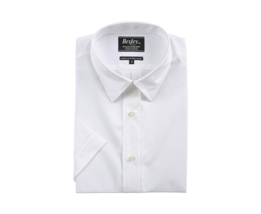 Camisa de algodón blanca - Bolsillo en el pecho - ALBERT MC