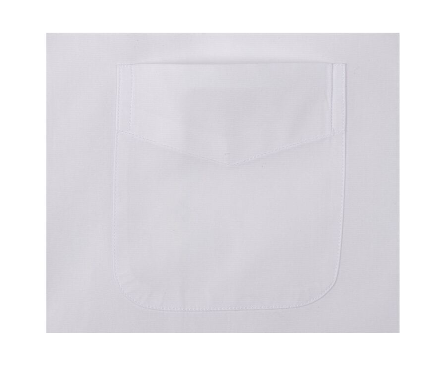 Camisa de algodón blanca - Bolsillo en el pecho - ALBERT MC