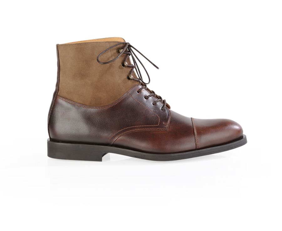 Botas Derby de hombre con cordones Chocolate granulado Irving Gomme Country  | Bexley