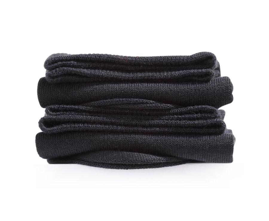 Calcetines finos de algodón para hombre Negro