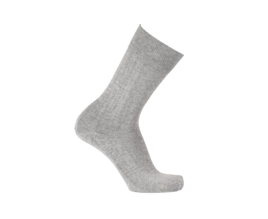 Calcetines finos de algodón para hombre Gris claro moteado