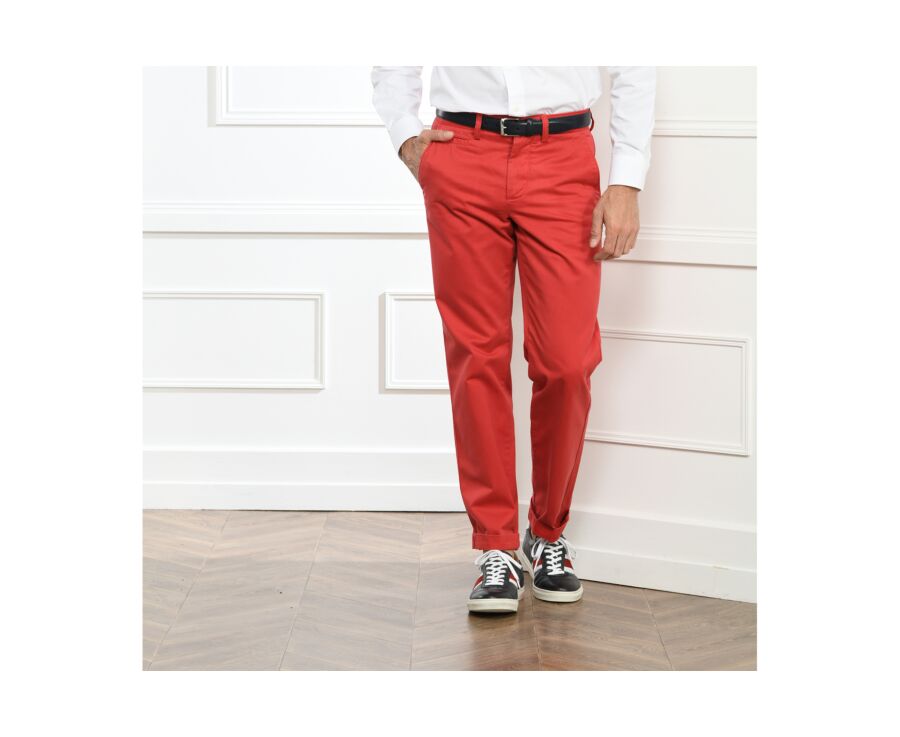Pantalón chino hombre Rojo - JAKE
