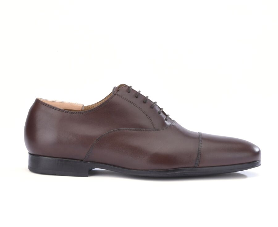 Zapato Oxford Chocolate para hombre con suela de caucho - LENNOX GOMME URBAN