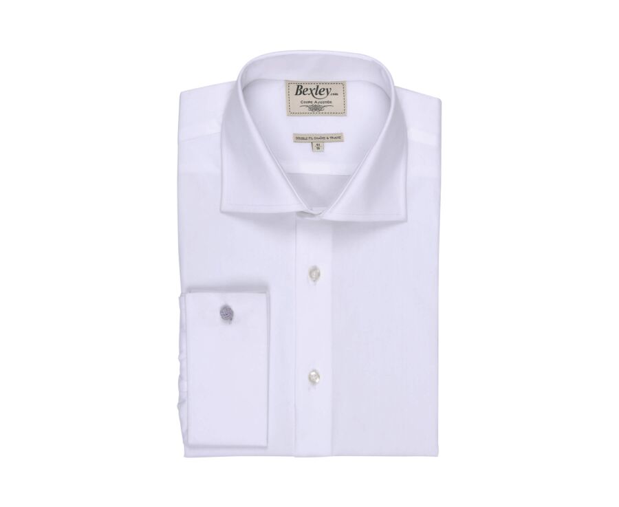 Camisa blanca con gemelos - PIETRO