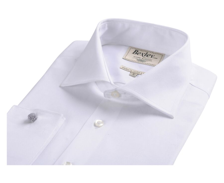 Camisa blanca con gemelos - PIETRO