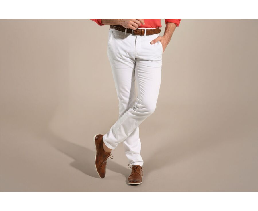 Pantalón chino de hombre Blanco - KYRK