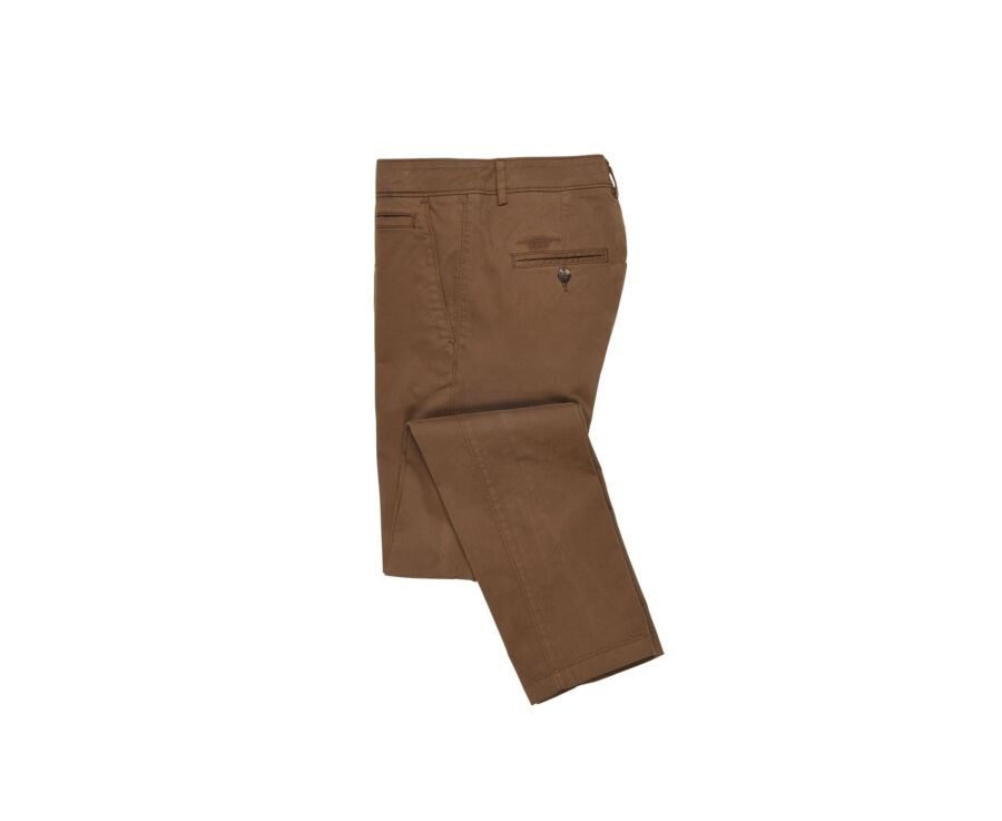 Pantalones | Pantalón Chino De Pernera Recta Chocolate | boohoo Hombre ⋆  Agenda el Circulo