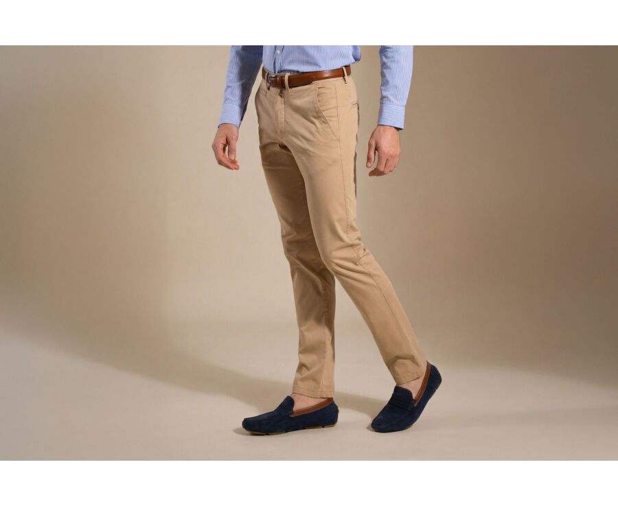 Pantalón chino para hombre Beige oscuro - KYRK