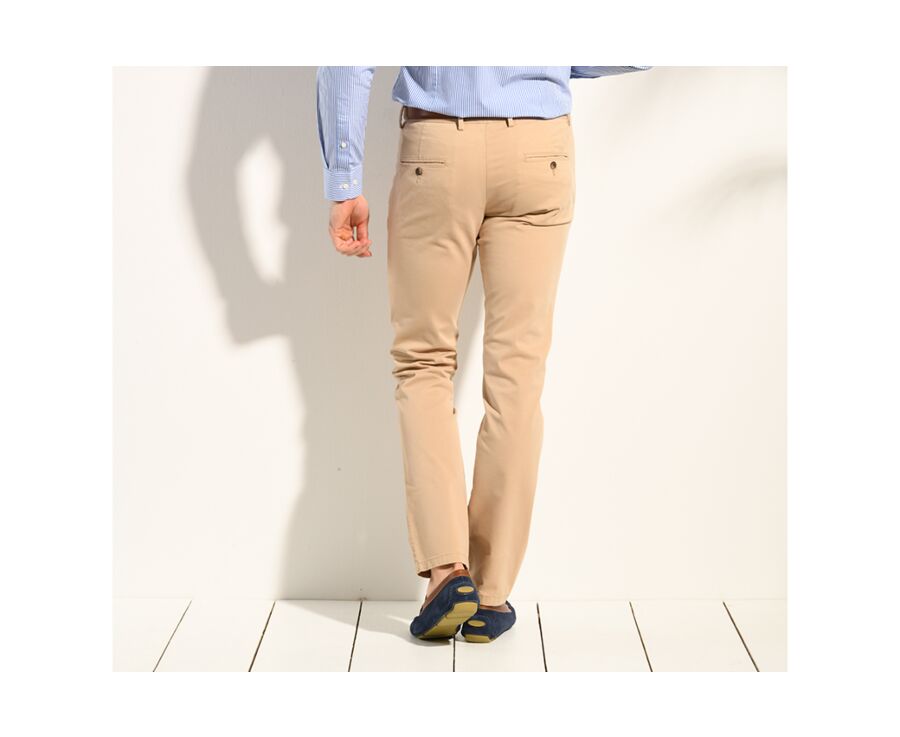 Pantalón chino para hombre Beis oscuro - KYRK