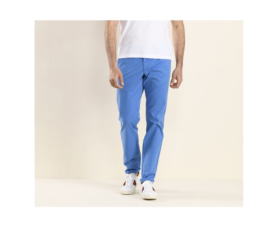 Pantalón chino de hombre Azul azur - KYRK
