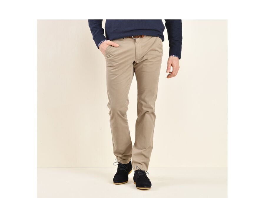 Pantalón chino para hombre Topo claro - KYRK