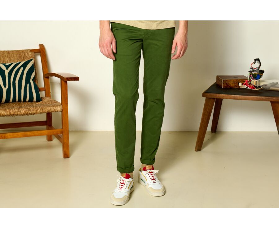 Pantalón chino hombre Verde bosque - KYRK