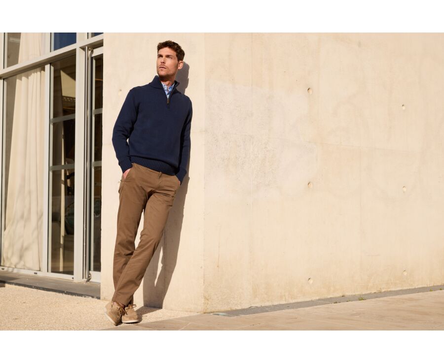 Pantalón chino hombre Cacao - KYRK