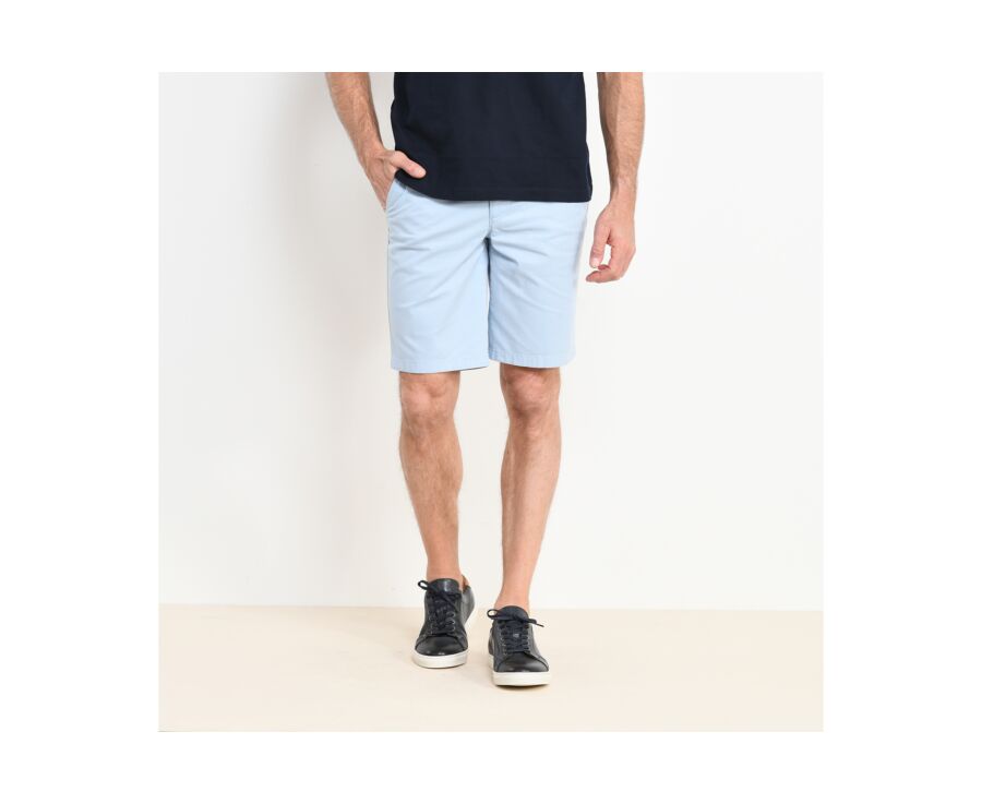 Bermuda tipo chino para hombre Azul claro - BARRY