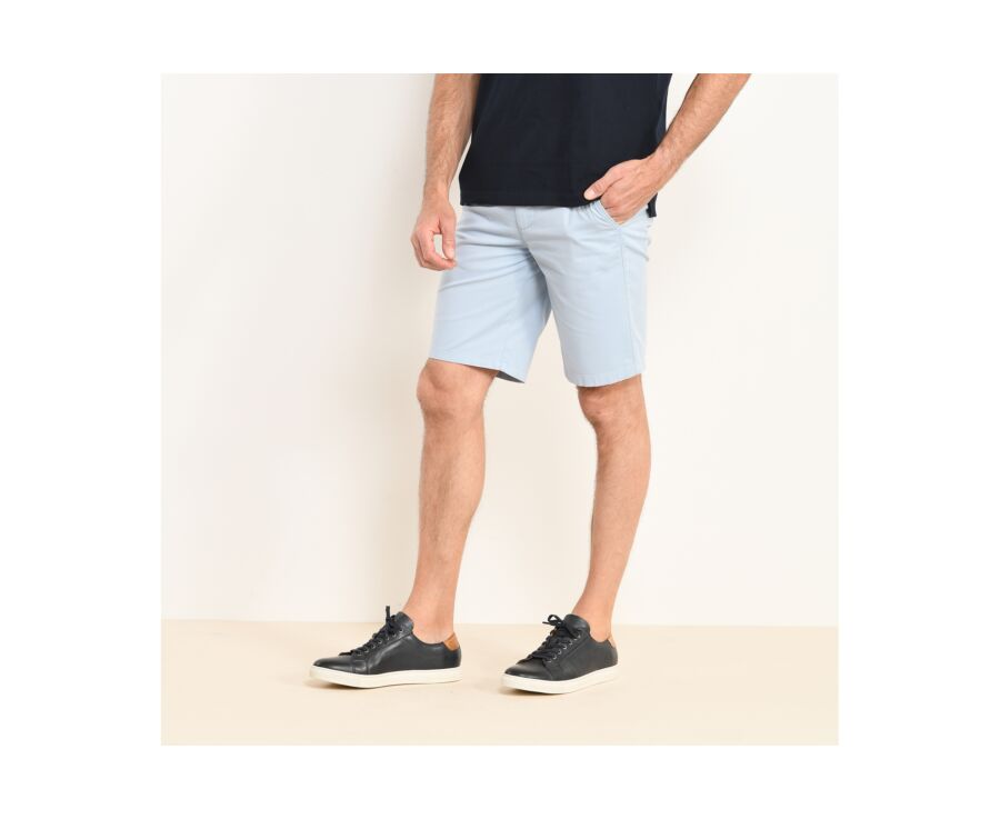 Bermuda tipo chino para hombre Azul claro - BARRY