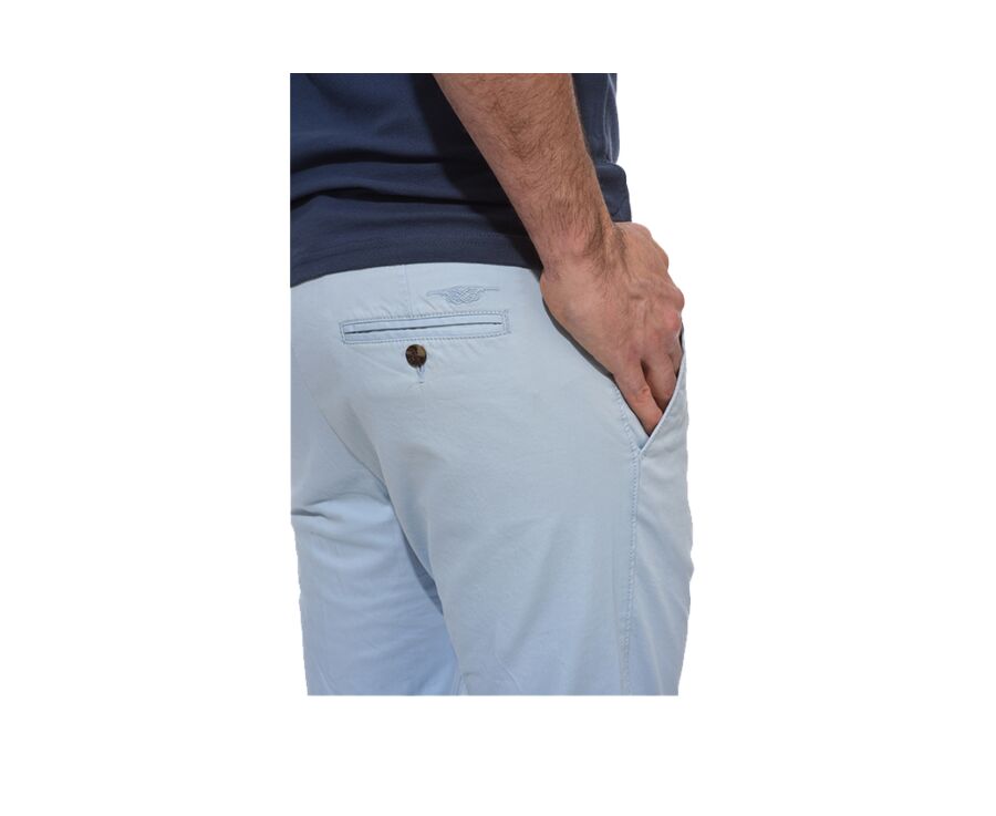 Bermuda tipo chino para hombre Azul claro - BARRY