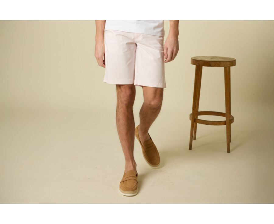 Bermuda chino hombre Rosa pálido - BARRY