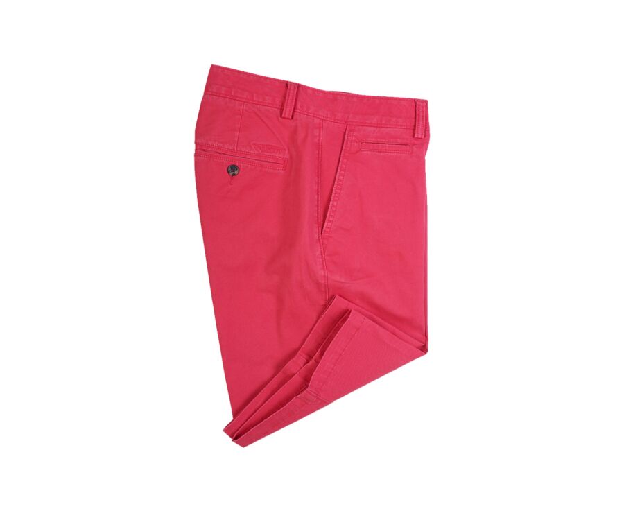 Bermuda chino para hombre Frambuesa brillante - BARRY