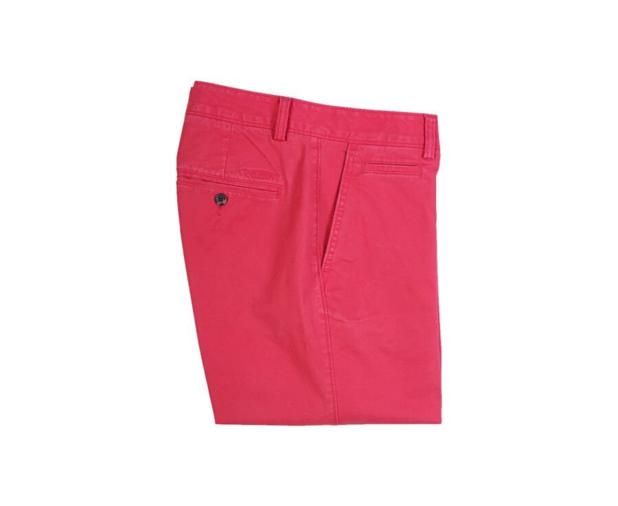 Bermuda chino para hombre Frambuesa brillante - BARRY