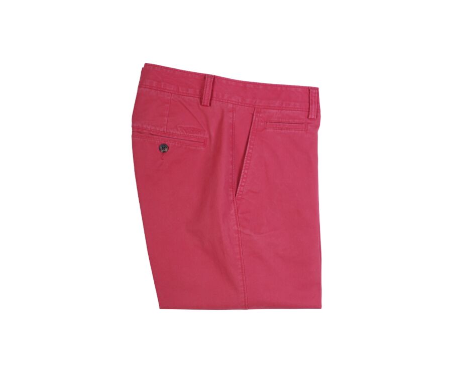Bermuda chino para hombre Frambuesa brillante - BARRY