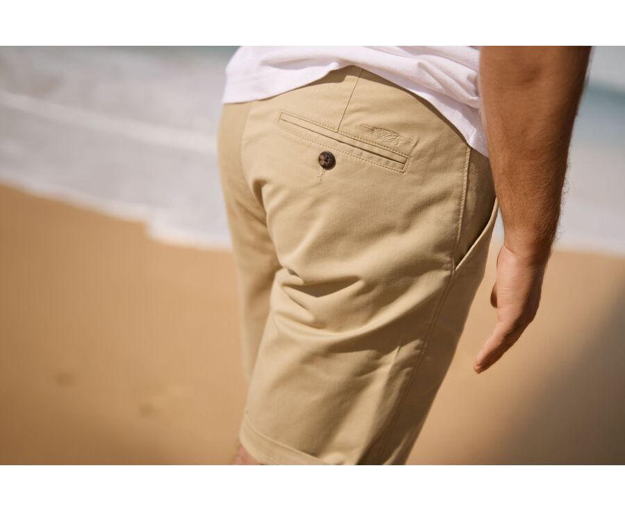 Bermuda chino hombre Beige - BARRY