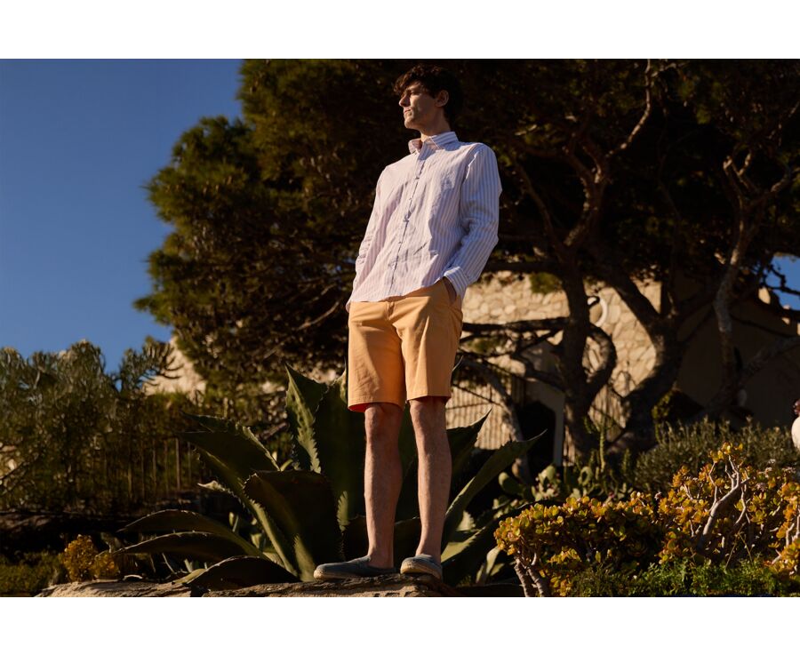 Bermuda chino hombre Naranja Pálido - BARRY