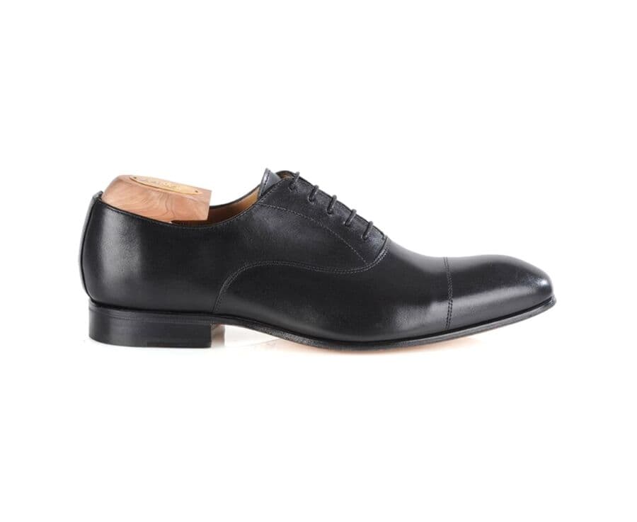 Zapatos oxford Negro II para hombre con suela de cuero - BRISBURY