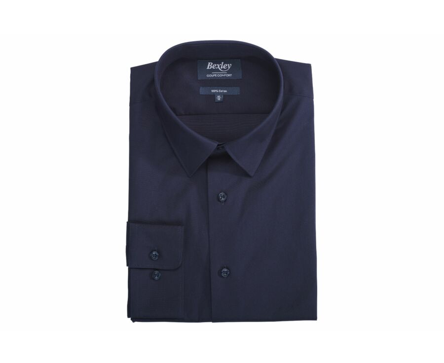 Camisa de algodón doble hilo Negro - ALBERT CLASSIC