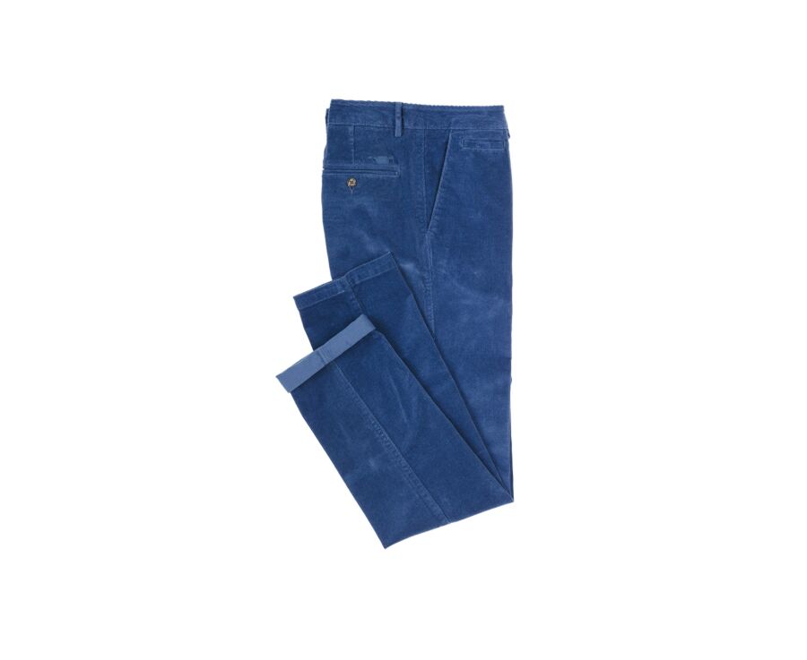 Pantalón chino de pana Azul Vaquero para hombre - NORMAN