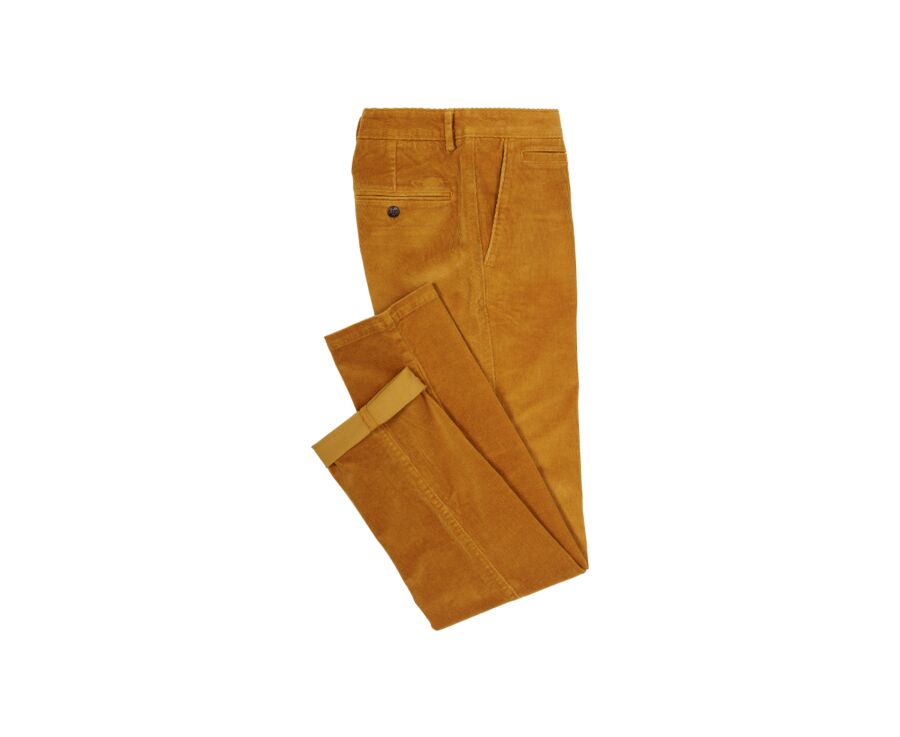 Pantalón chino de pana Mostaza para hombre - NORMAN