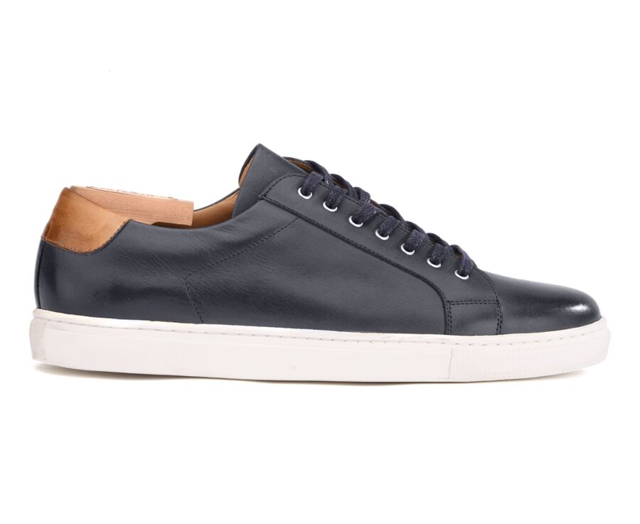 Deportivas hombre piel Navy patinado - INGLEWOOD