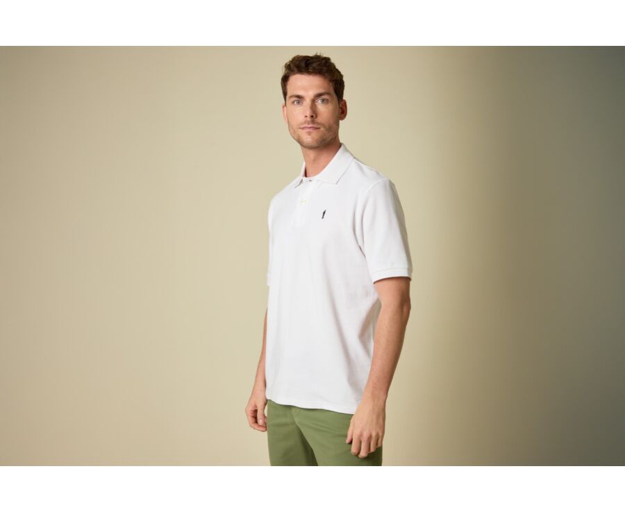 Polo blanco para hombre - GARETH