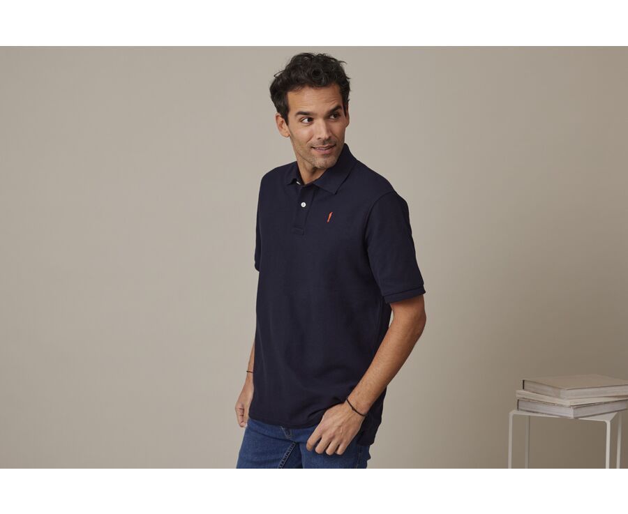 Polo azul marino para hombre - GARETH