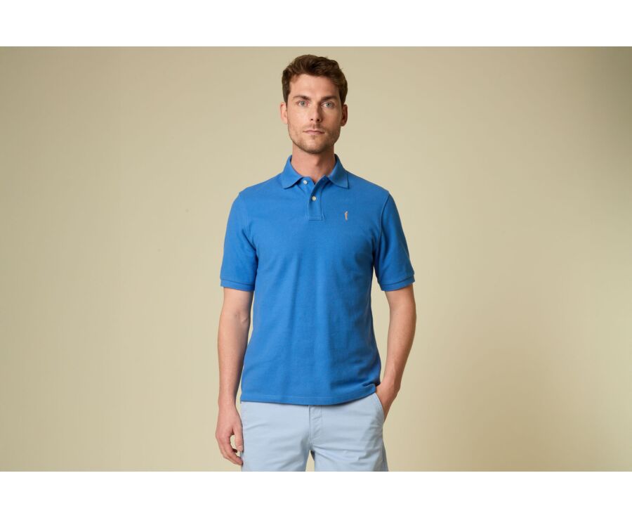 Polo para hombre Azul vaquero - GARETH