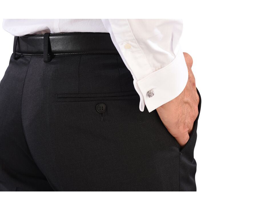 Pantalón de traje Gris antracita para hombre - LAZARE
